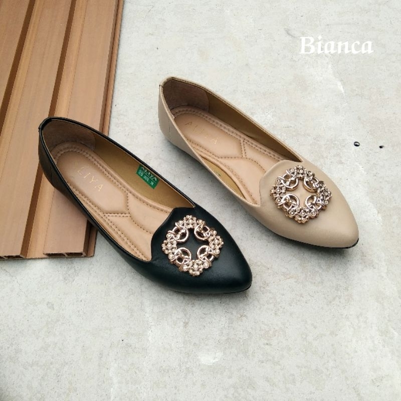 Aliyashoes Sepatu Flat Wanita Bianca