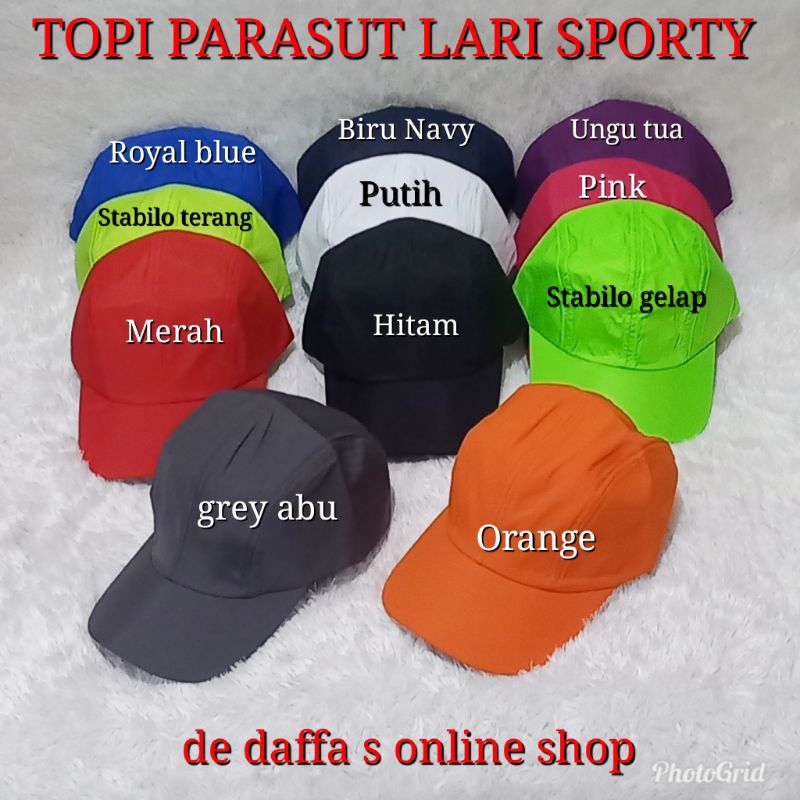 COD TOPI PARASUT LARI TOPI SPORTY POLOS TOPI ANTI AIR SPORTY UNISEX
