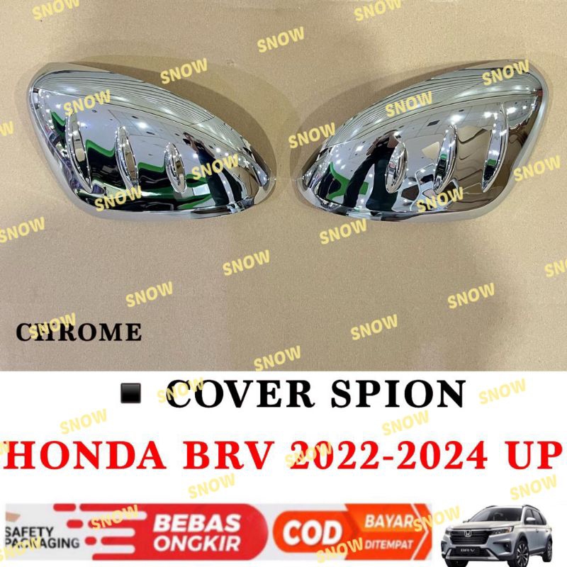 Spion Cover Honda BRV BR-V 2022 2023 2024 Up Hitam Chrome