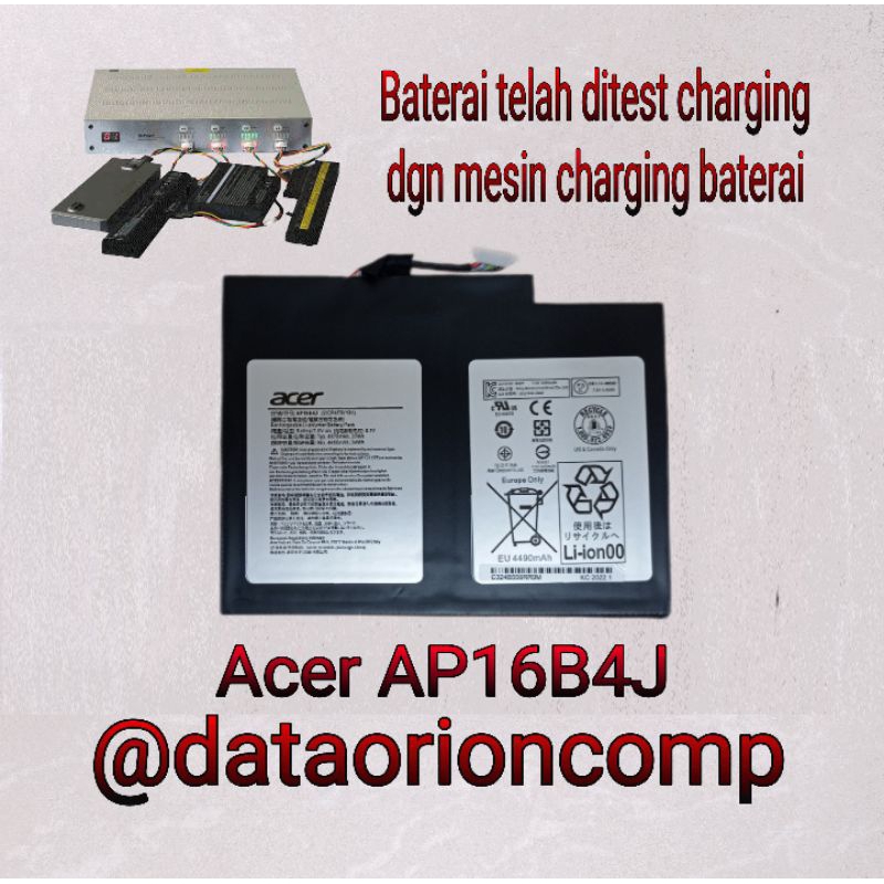 Baterai Acer AP16B4J Aspire Switch Alpha 12 SA5-271 SW512-52P-79Q6