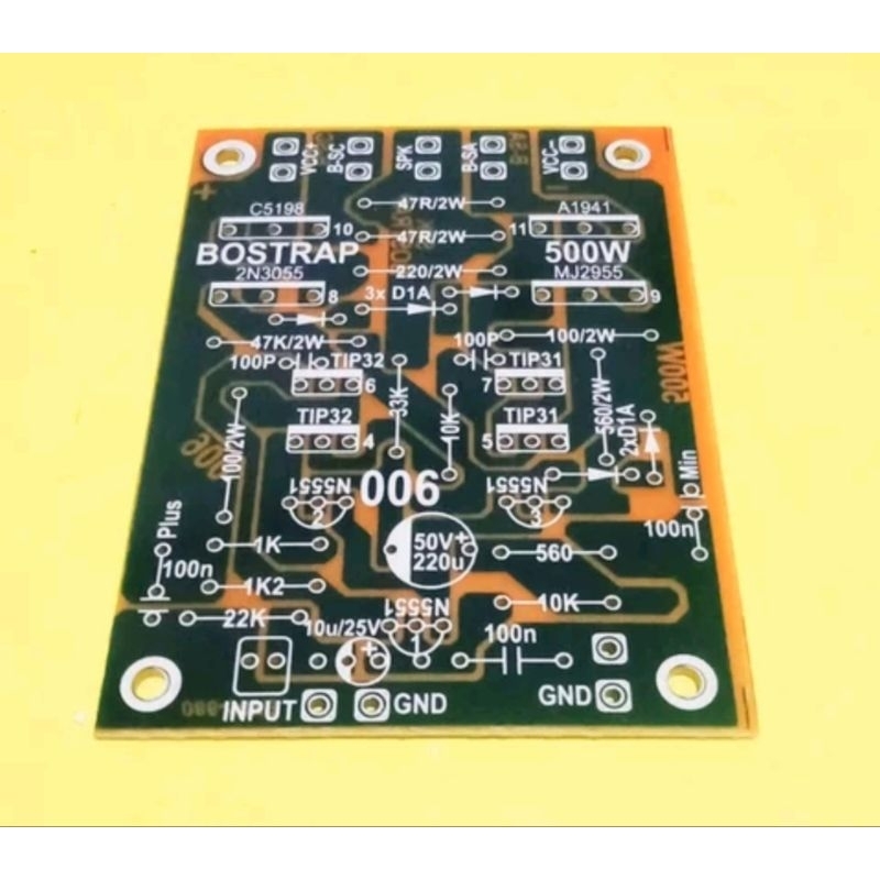 pcb power bostrap 500w mono
