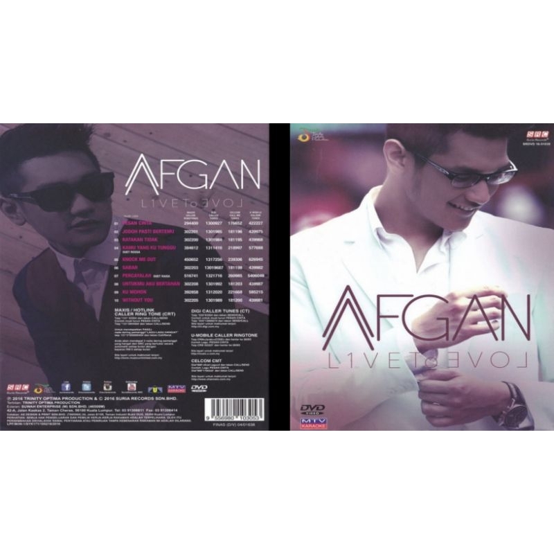 Afgan live to love album dvd