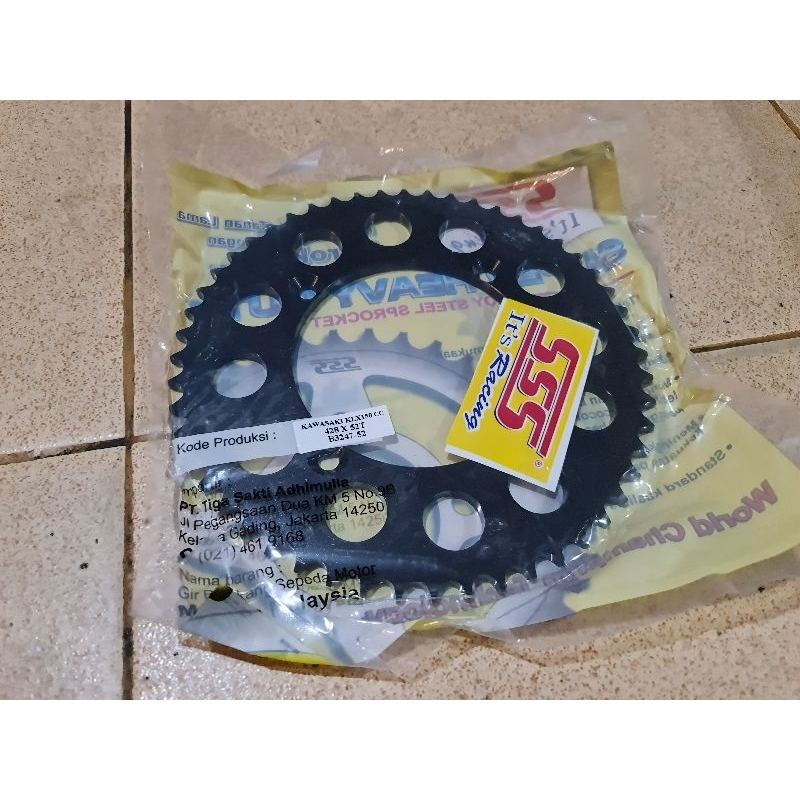 Gir SSS hitam black KLX150 428-52T