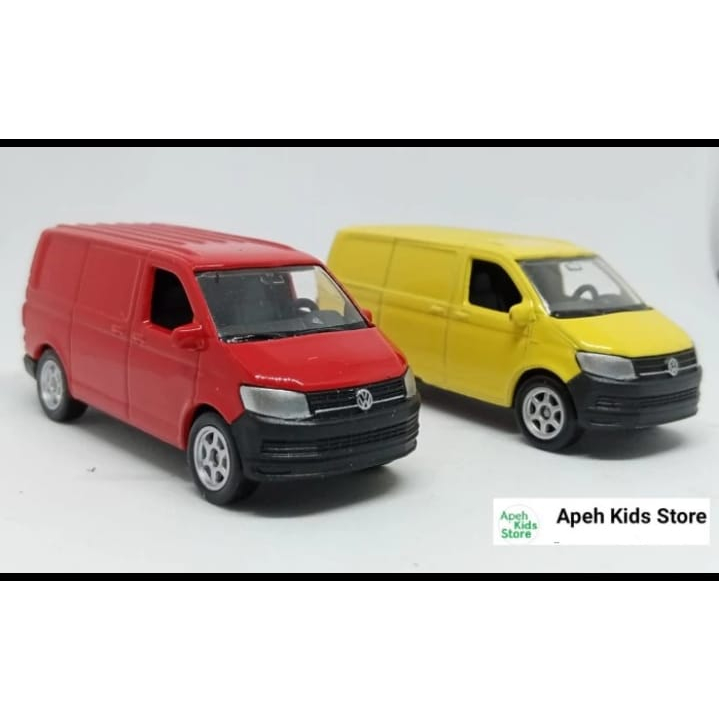 Diecast mainan mobil mobilan VW T6 Skala 1 : 60 Welly Nex - Merah