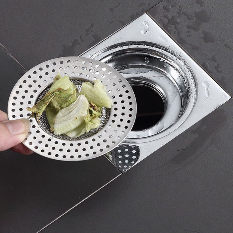 MJ88 Saringan Air Kamar Mandi Stainless Sink Filter Strainer Wastafel/Saringan Penutup Wastafel Bahan Stainless/Saringan Air Tempat Cuci Piring Stainless Steel Filter Strainer/Penutup Penyumbat Lubang Saringan Wastafel Stainless Steel Super Murah