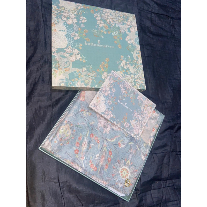 Preloved Buttonscarves Topkapi Turquoise