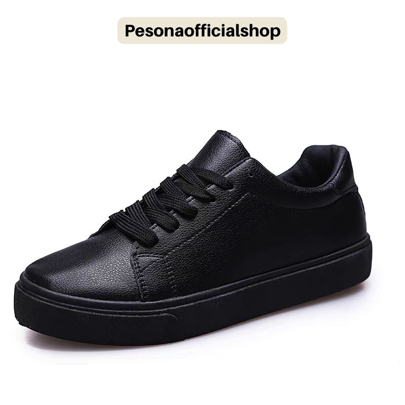 COD POS 569 Sepatu Sneakers Wanita Import Premium Sepatu Sekolah Full Black