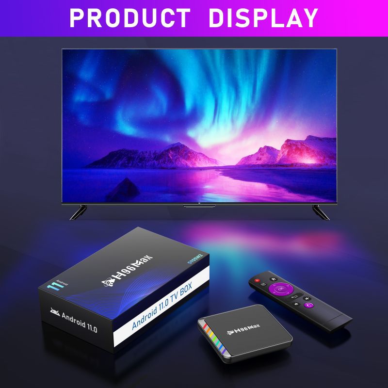 H96 Max W2 4GB+32GB Android Tv Box Amlogic S905W2 Wifi 6 Android 11