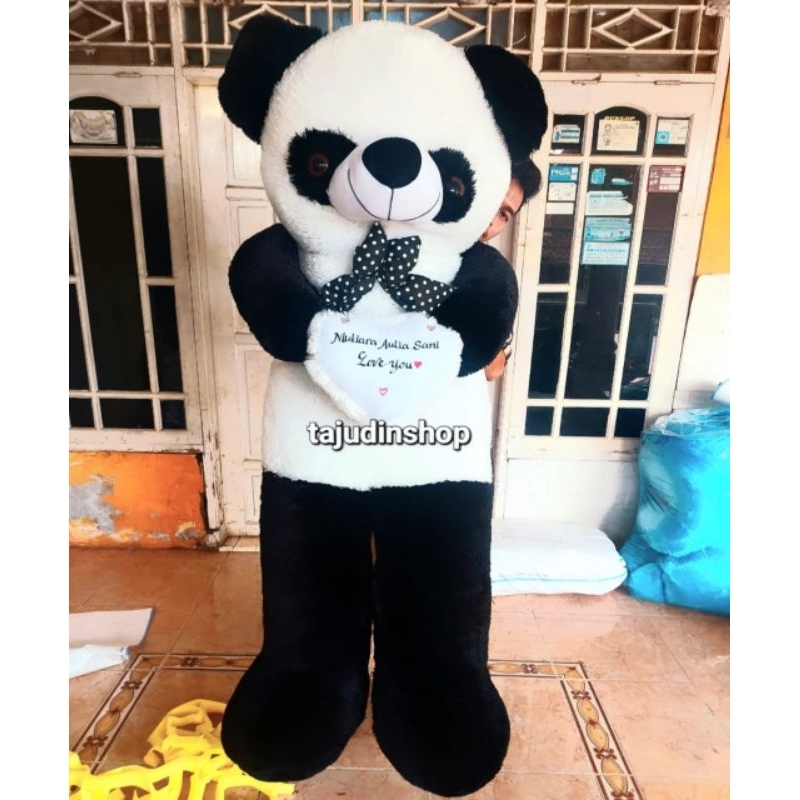 Teddy bear panda viral Boneka panda super jumbo 1,6 meter harga murah meriah GRATIS UKIR NAMA/PRINT 