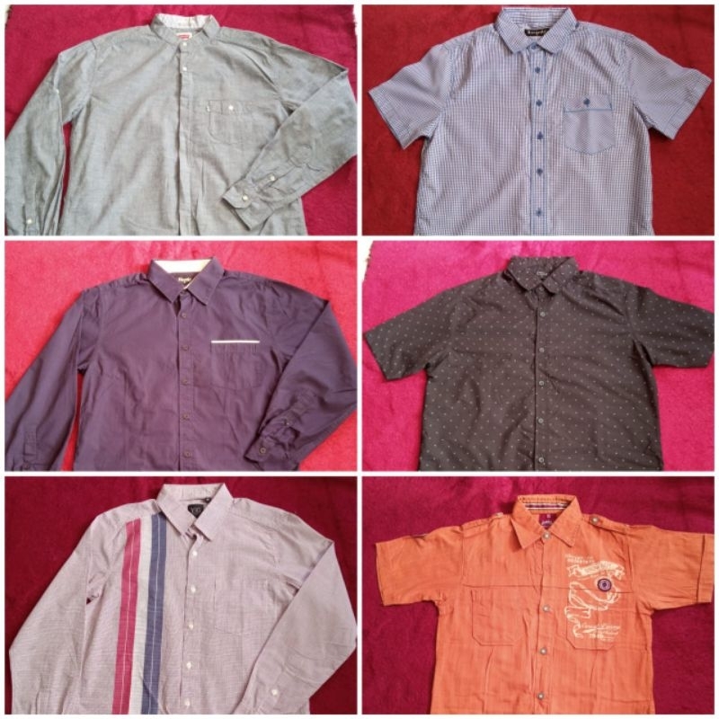 Kemeja Pria | Kemeja Lengan Panjang | Kemeja Lengan Pendek | Kemeja Levis (Etalase 1)