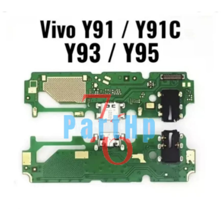 Papan Konektor Charger Cas Handsfree MIC Vivo Y91 / Y91C / Y93 / Y95