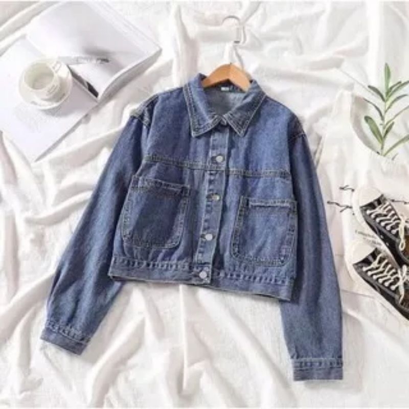 ANGELYAPBUNNY ORIN JAKET CROP SEMI JEANS