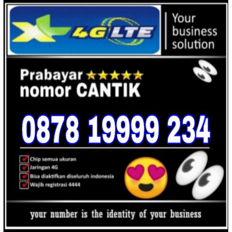 Promo nomor cantik XL 4G LTE terbaik terlaris pilihan nomor nomor terbaik XL