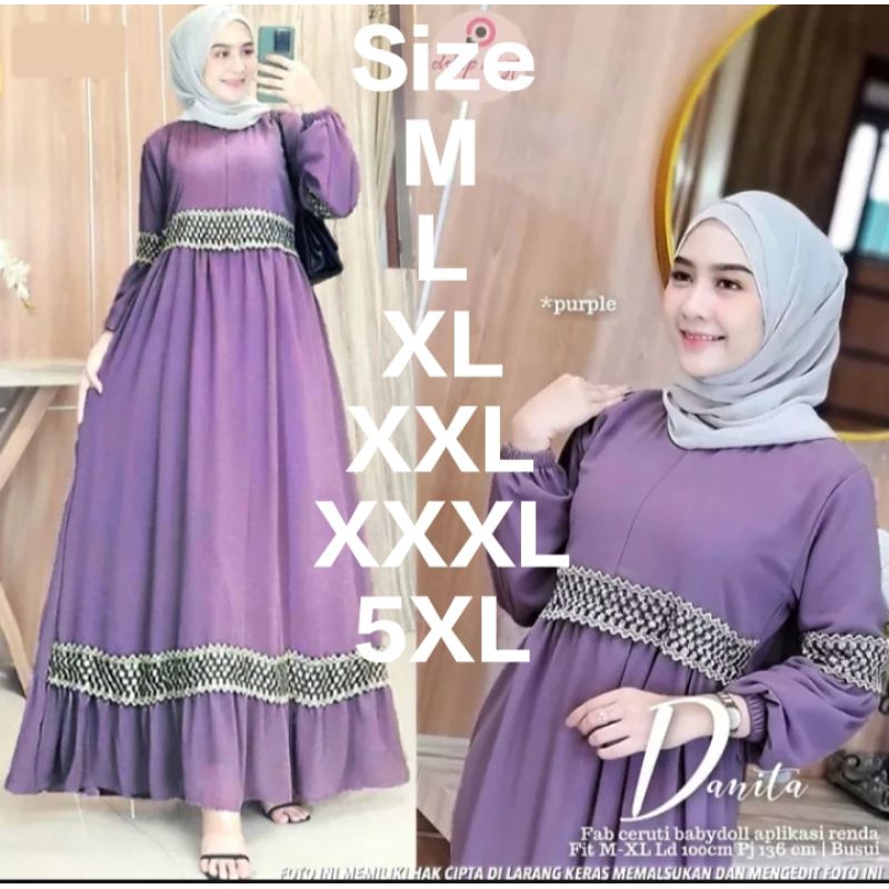 Danita Maxi Dress Gamis Wanita Terbaru 2025