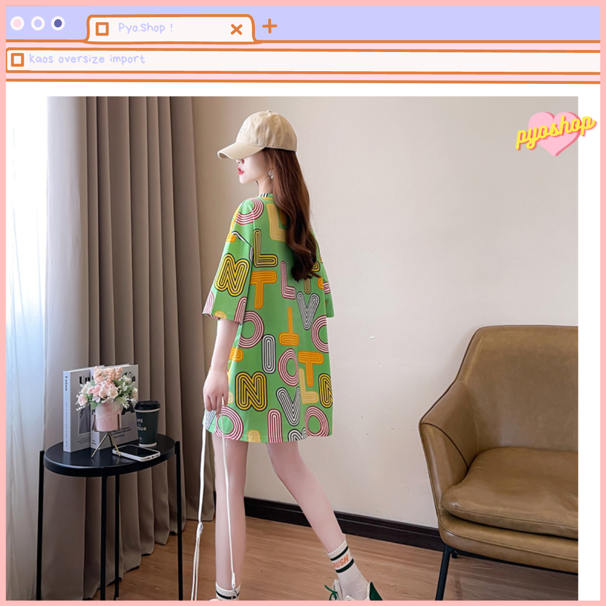 Oversize Kaos Import Lengan Pendek Motif TULISAN VOLT Fullprint