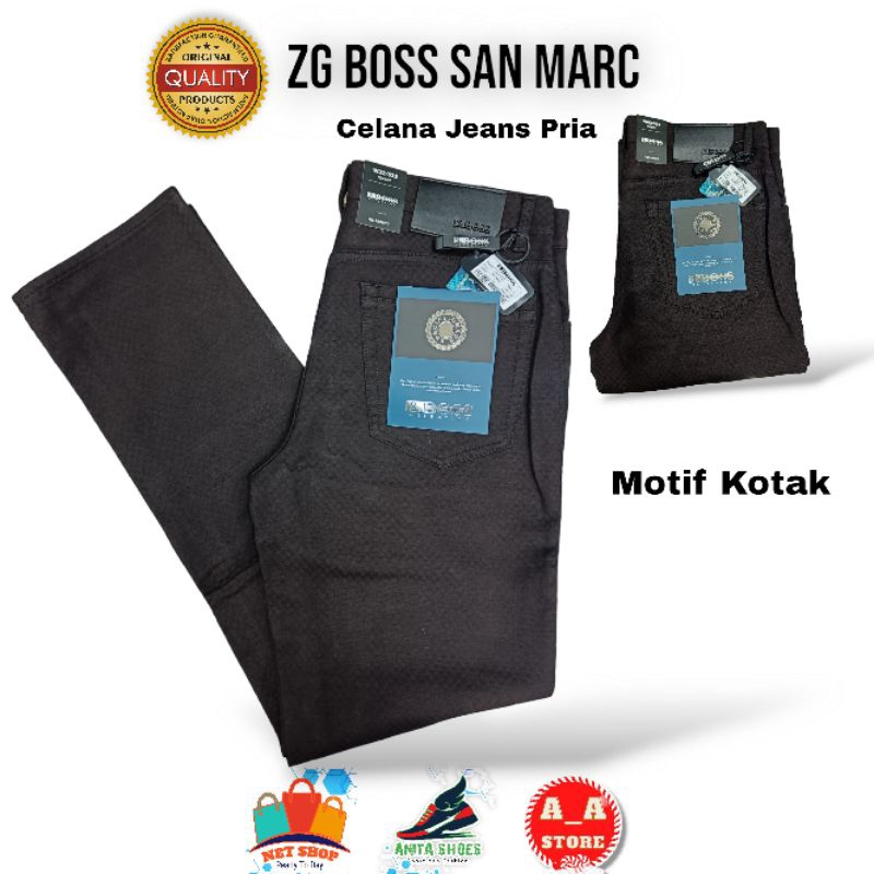 Celana Panjang Pria ZG Boss San Marc Celana Jean's Pria