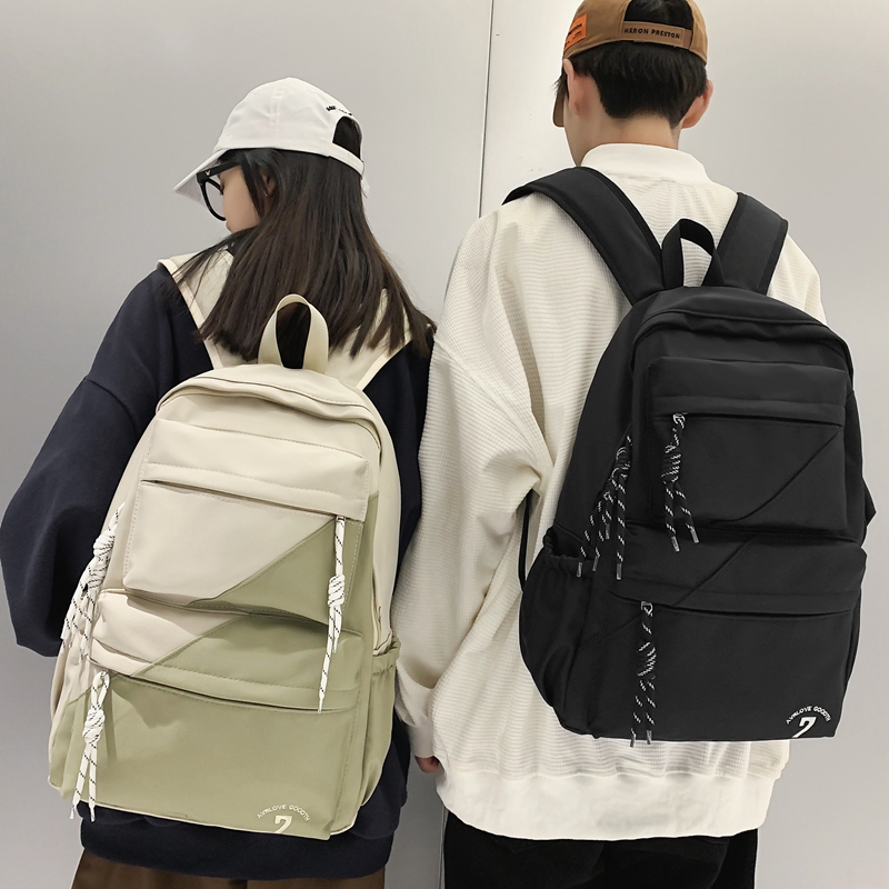 WYK155 Tas Ransel Pria Wanita Sekolah Kuliah Diagonal Backpack Impor TKM