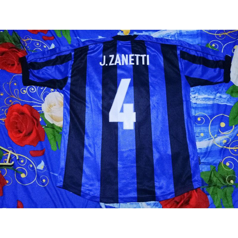 jersey inter Milan zanetti vintage template