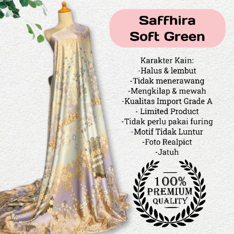 Kain Dr Silk Motif Saffhira harga setengah meter