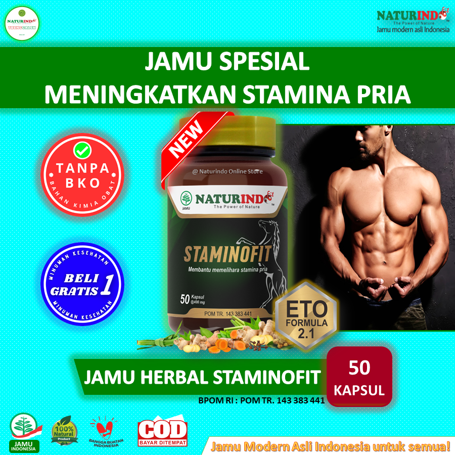 Obat Kuat Jamu atasi Ejakulasi Dini Impoten Kesuburan Pria Paling AMPUH Herbal STAMINOFIT NATURINDO 