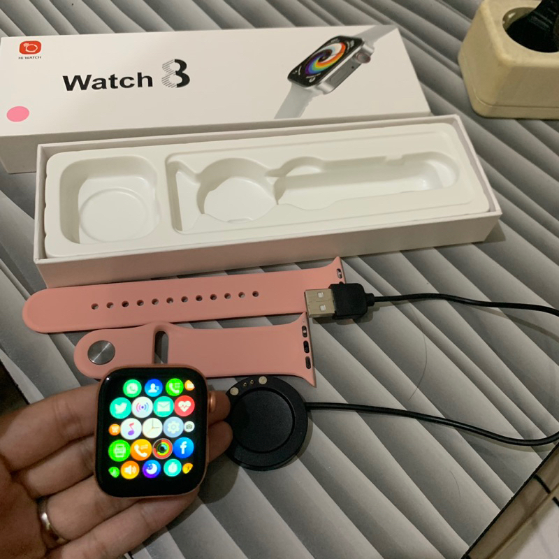 preloved Hiwatch watch 8 Smartwatch Series 8 i8 Pro Max Full Screen ganti wallpaper kalkulator game 