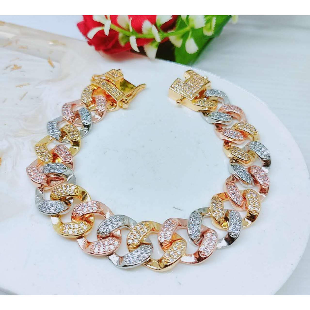 Gelang Xuping Rantai Kombinasi Mata Full Perhiasan Fashion