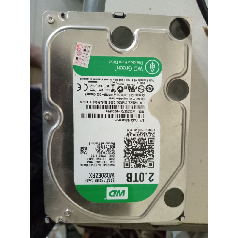 Hardiks Buat DVR CCTV DAN KOMPUTER  . WD Green 2000GB. NORMAL 100% RP. 300Rb. Net