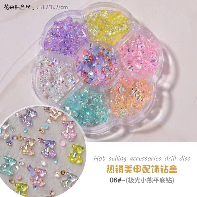 Hiasan Nail Art 7in1 Pita Jelly 3D 1box | Aksesoris Kuku