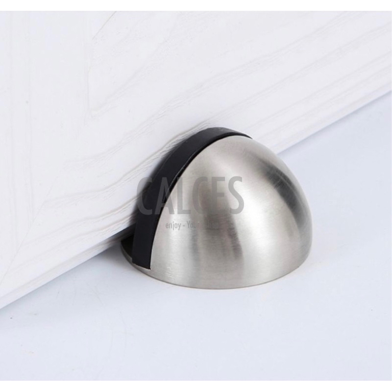 Door Stopper Bulat Stainless 2in1 | Penahan Pintu Model Bulat Keong | Door Stop