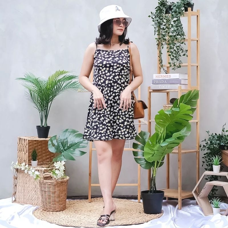 Dress Tali Sunny Bahan Hyget Fit L