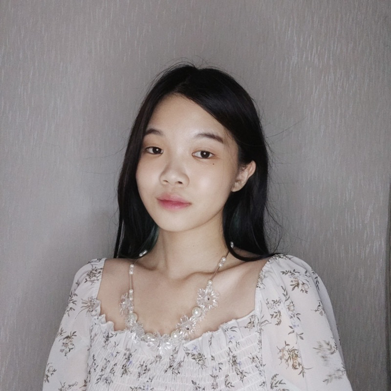 Kailee Crystal Pearl Flowery Necklace Kalung Kristal Panjang Mutiara Bunga Hijab Friendly