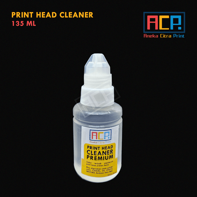 Print Head Cleaner Premium ACP / Pembersih Head Canon Epson HP - 135ml