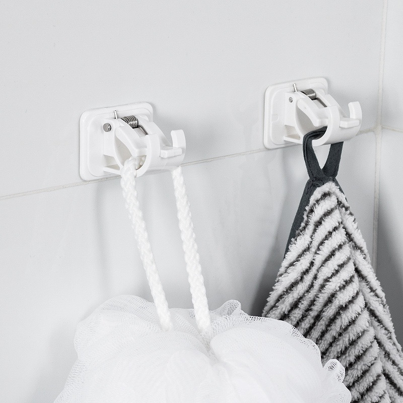 Pipa ajaib tiang tongkat fleksibel bracket , pengait tiang gorden, jepitan tiang gorden kolong dapur