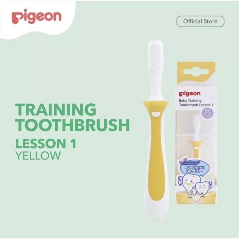 Pigeon Training Toothbrush Lesson 1/2/3 / 123 Set - Sikat Gigi Anak