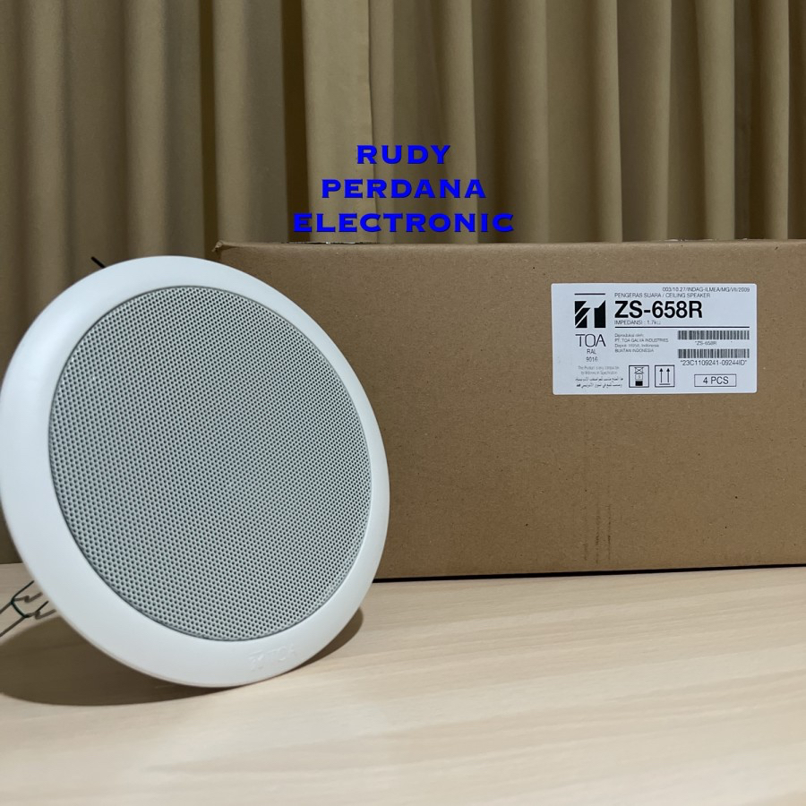 SPEAKER AUDIO PANEL CONE CEILING PLAFON 6 W WATT INCH TOA ZS-658R