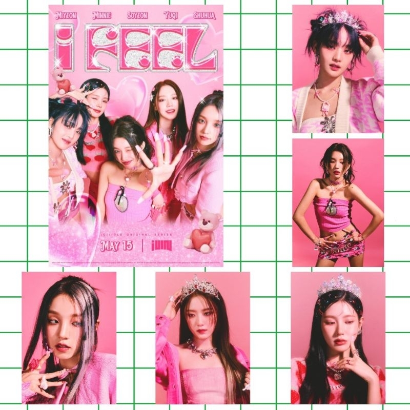 POSTER KPOP - (G) - IDLE 6TH MINI ALBUM : I FEEL