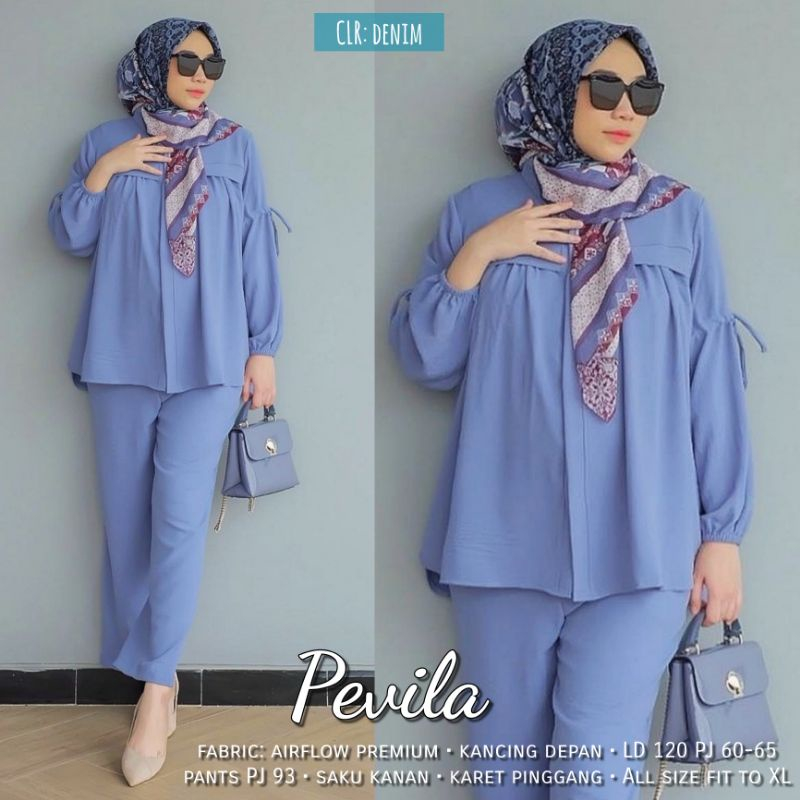 ONE SET PEVILA MAT RAYON TWILL PREMIUM SIZE S M L XL XXL SETELAN CELANA WANITA SETCEL ADEM LEMBUT CANTIK MODEL KEKINIAN RAPIH COCOK UNTUK SANTAI ARISAN KONDANGAN DAN ACARA TERTENTU UKURAN LENGKAP KECIL NORMAL BESAR GEDE JUMBO BIG OVERSIZE MAX BB 80