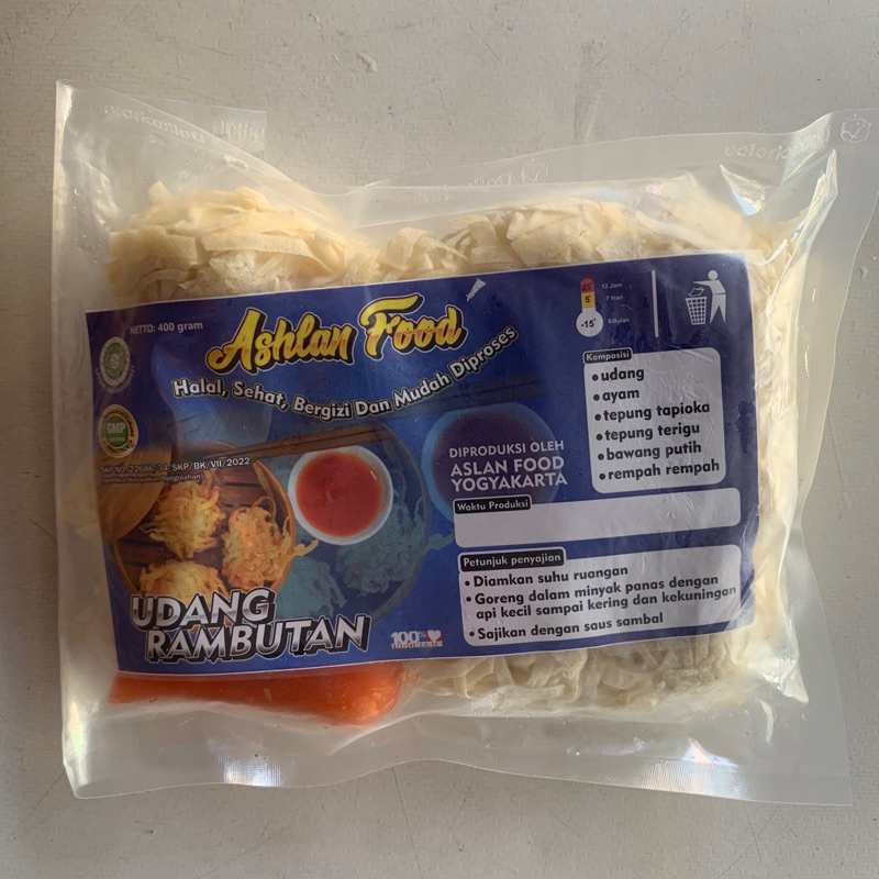 

Ashlan Food Lumpia Udang isi 10pcs