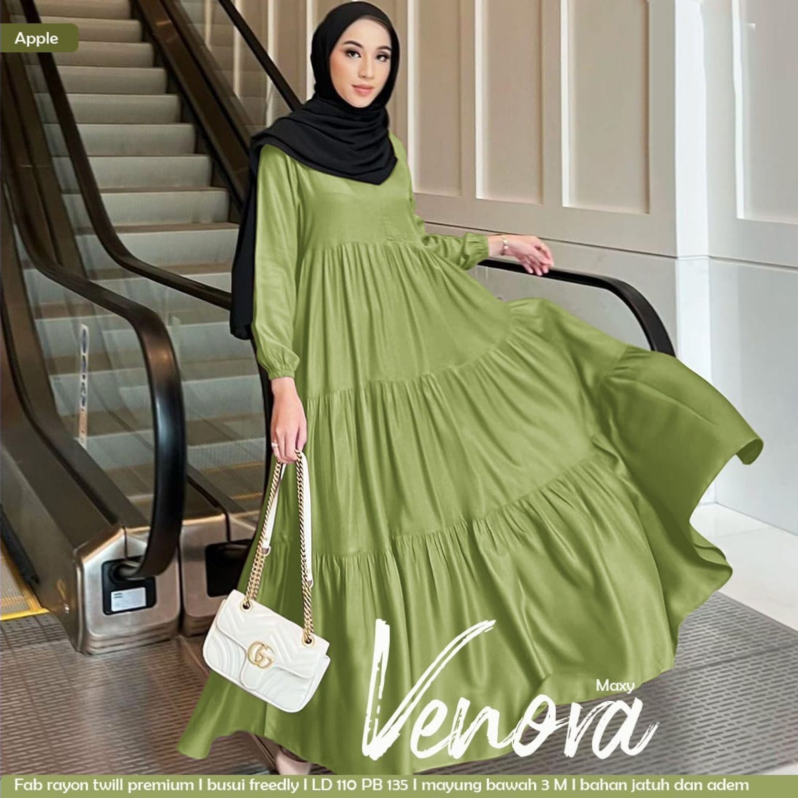 GAMIS PAYUNG MEKAR POLOS/PAKAIAN MUSLIM WANITA/GAMIS PAYUNG RAYON TWILLPREMIUM TERBARU/GAMIS PAYUNG 