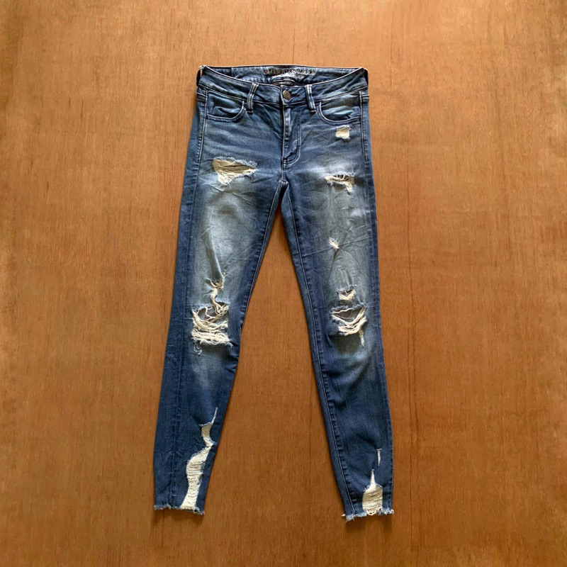 Jeans American Eagle Blue Ripped S Original
