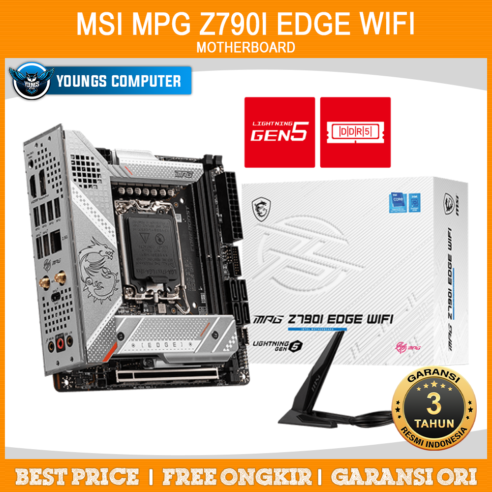 MSI MPG Z790I EDGE WIFI | MOTHERBOARD INTEL Z790 LGA1700 DDR5 ITX