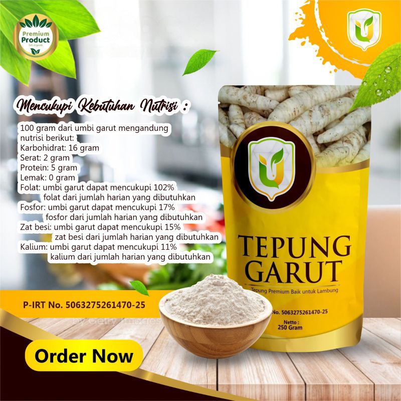 

tepung garut/tepung Pati Garut 250gr