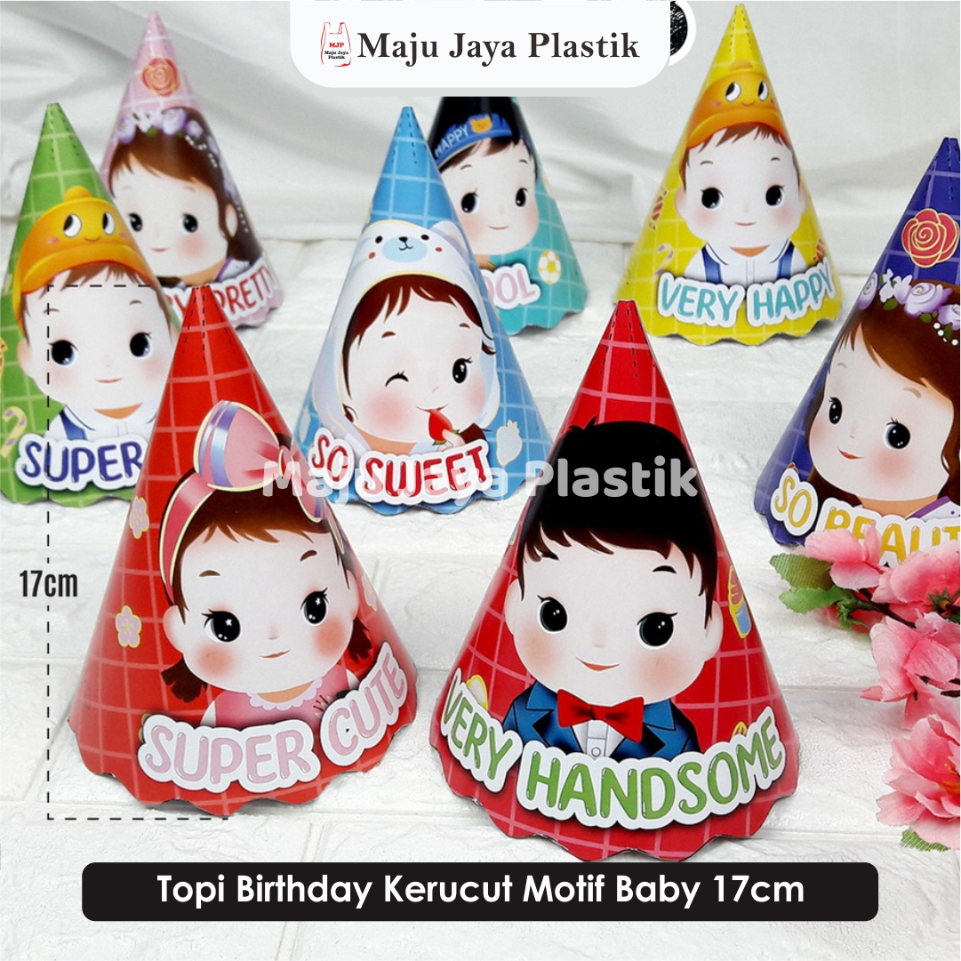 TOPI ULANG TAHUN KERUCUT POLKADOT / TOPI ULTAH KERUCUT POLKADOT / TOPI ULANG TAHUN ANAK / TOPI ULTAH