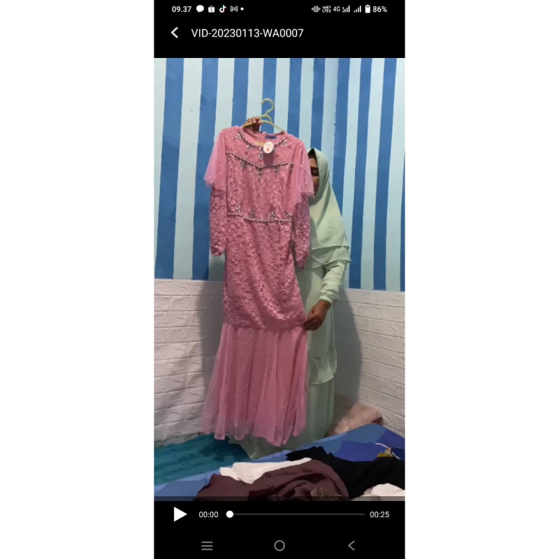 Gamis modern/Gamis duyung/Gamis brokat