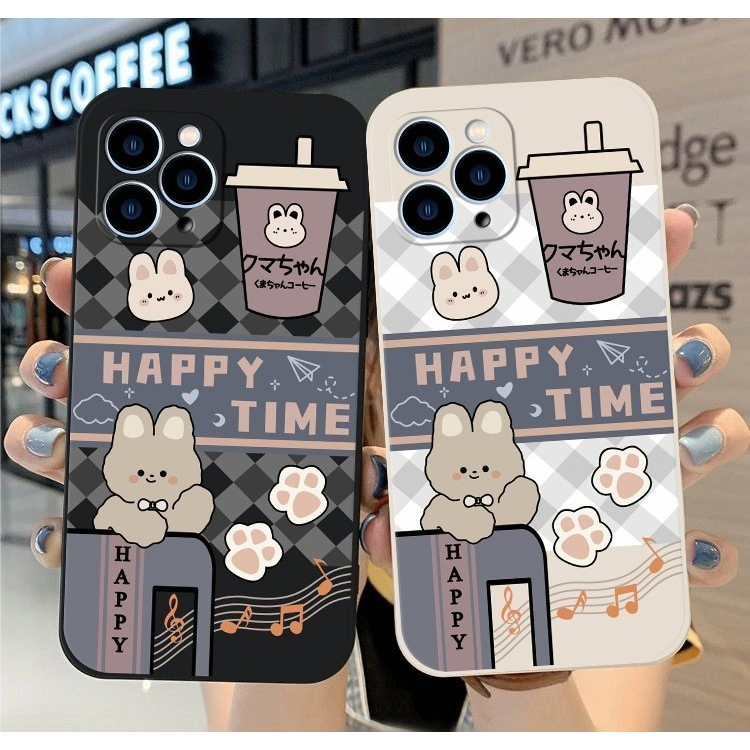 PRINTING LENS PROTECTOR Bear Happy Time case realme c53 9i c33 10 4g 7 C31 5 5i 9 11 pro 6 7i c17 8 4g pro 5g 8i narzo 50 9 pro plus c11 c15 c20 2020 2021 c21 c21y c25y c25 c12 c35 50a prime c3
