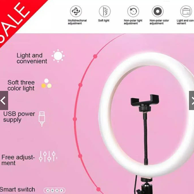 MIXIO 33CM Ring Light Selfie led 13Inc LED Photo Studio Selfie,Tiktok Camera