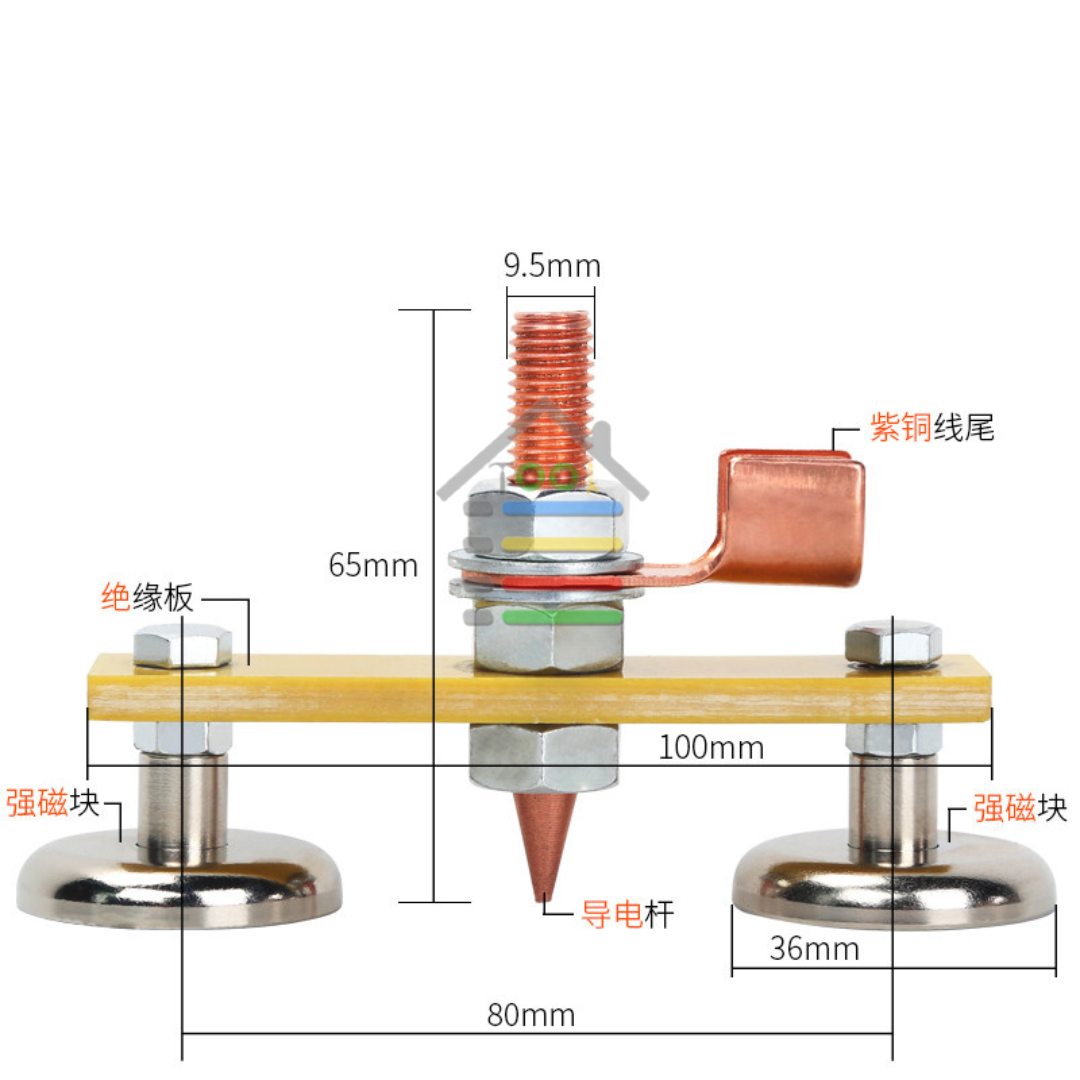 Tang Stang Las Massa Magnit Strong Magnetic Earth Ground Clamp Welding Klem Clam Massa Magnet Las