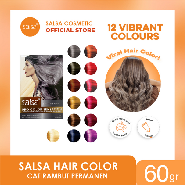 SALSA Hair Color ❤ jselectiv ❤ Pewarna Rambut SALSA - ORI✔️BPOM✔️COD✔️