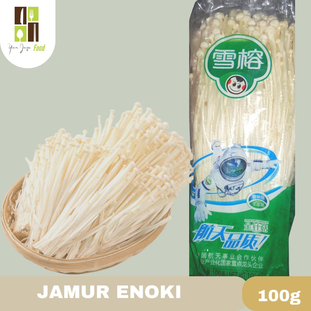 Jamur Enoki / Enoki Mushroom/ Fresh / Premium/ Import Kemasan 100g 10PCS