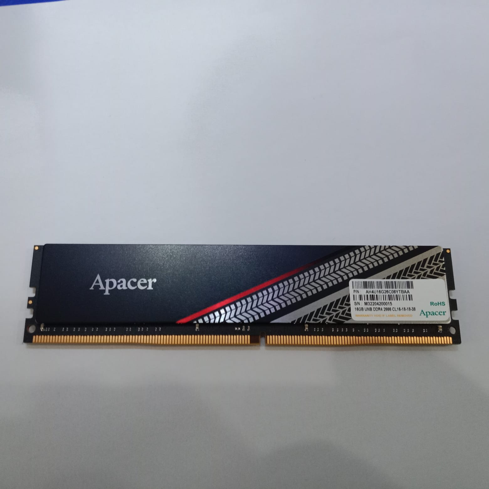 RAM APACER 16gb (1x16gb) DDR4 2666hz 1.2v Second Siap Pakai